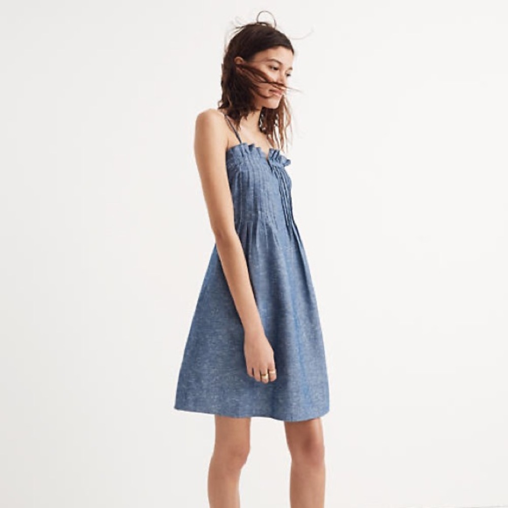 Madewell Pintuck Cami Dress - NWT